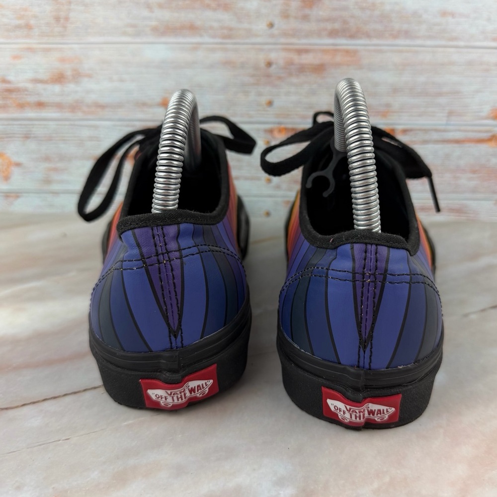 Vans Black lace-up Sneakers with Rainbow Stripes - Picture 5 of 8